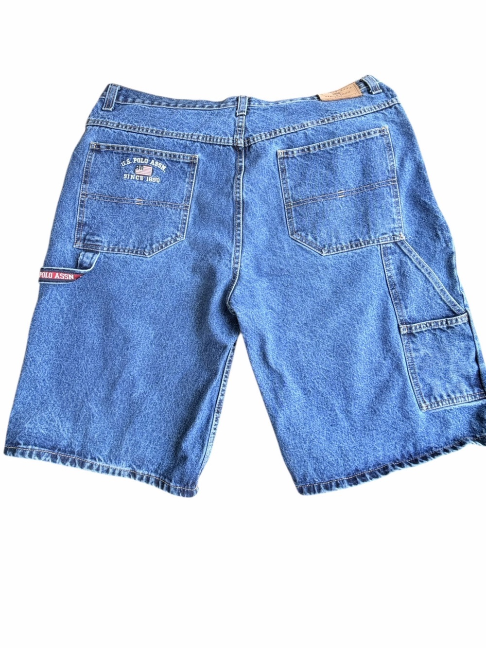 U.S. Polo Assn. Men's Medium Blue Denim Cargo Shorts 40 Waist